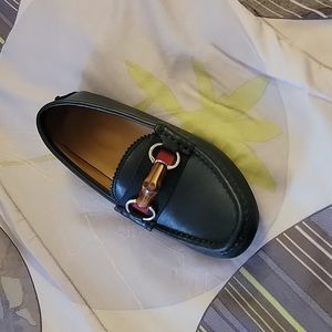 Gucci logo loafers sandals flats shoes espadrilles Navy red 💯 kids